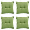 SITZKISSEN Rippe 50/50 cm 4er-Set - Grün, Textil (50/5/50cm) - Madison