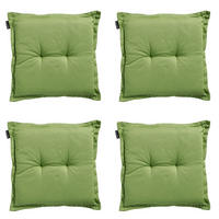 SITZKISSEN Rippe 50/50 cm 4er-Set - Grün, Textil (50/5/50cm) - Madison