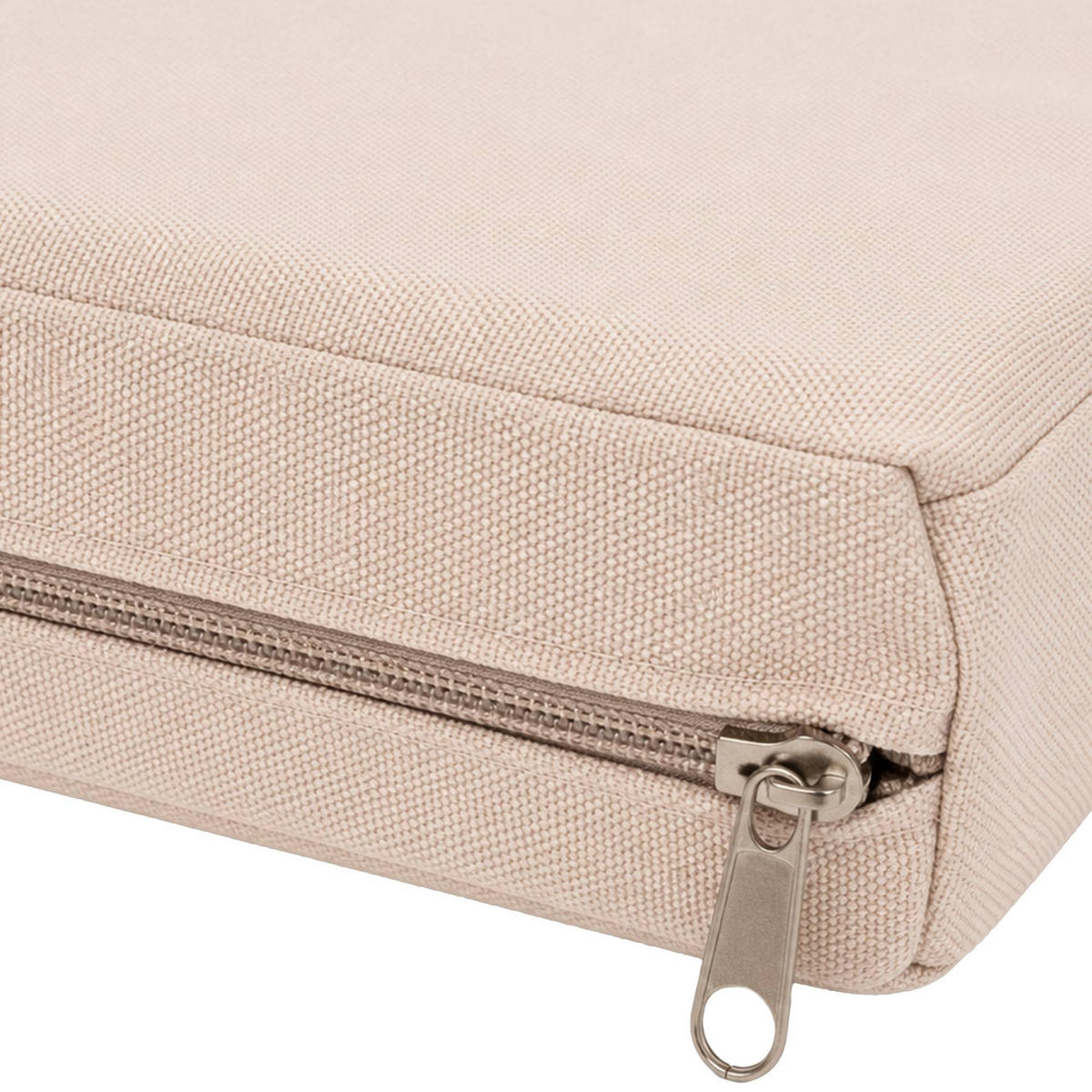 GARTENSTUHL eckig 51/43/5 cm Stoff Creme - Creme, Textil (51/5/43cm) - CLP