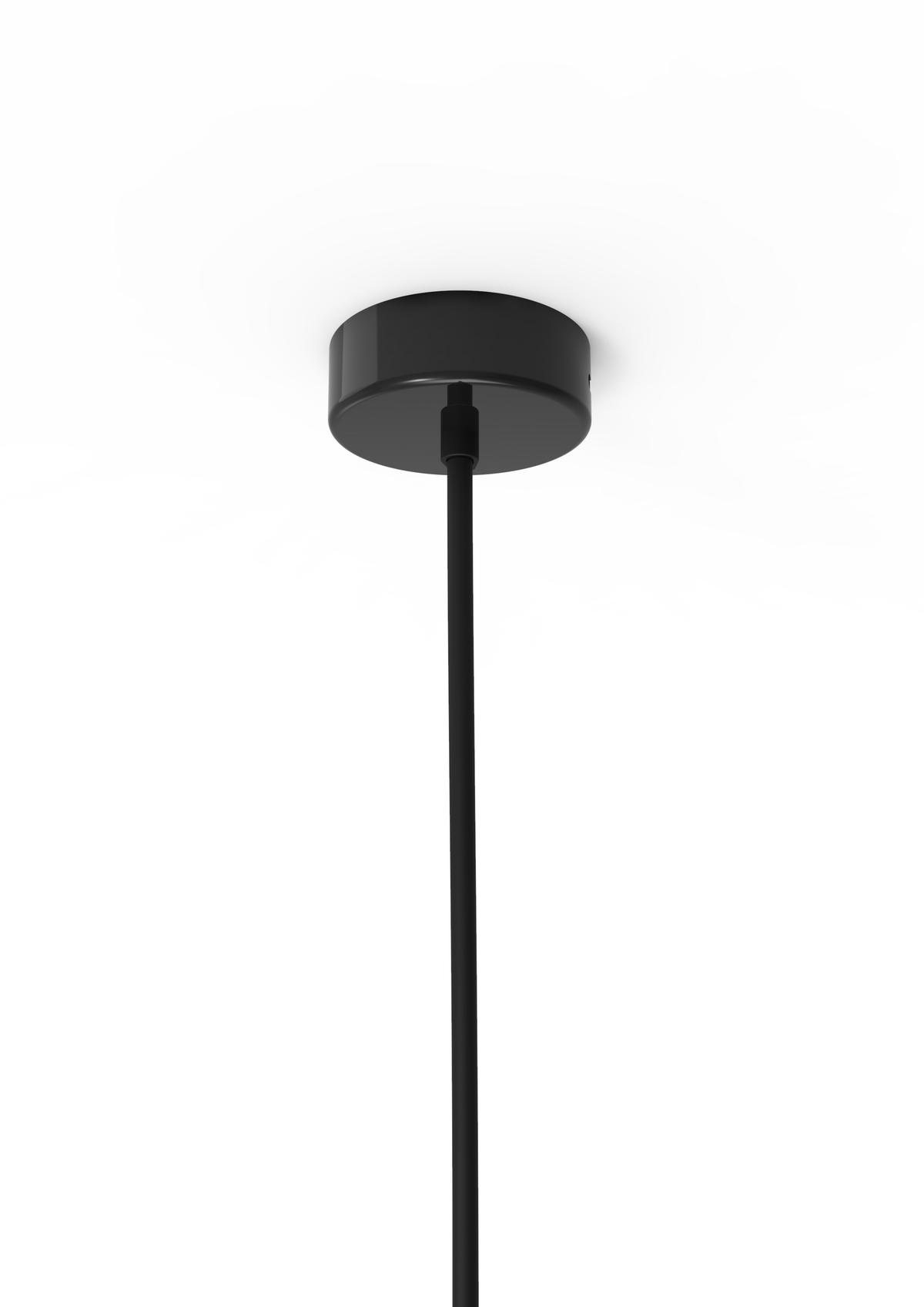 HÄNGELEUCHTE - Schwarz Hochglanz, Metall (30/30/120cm) - Lumicom