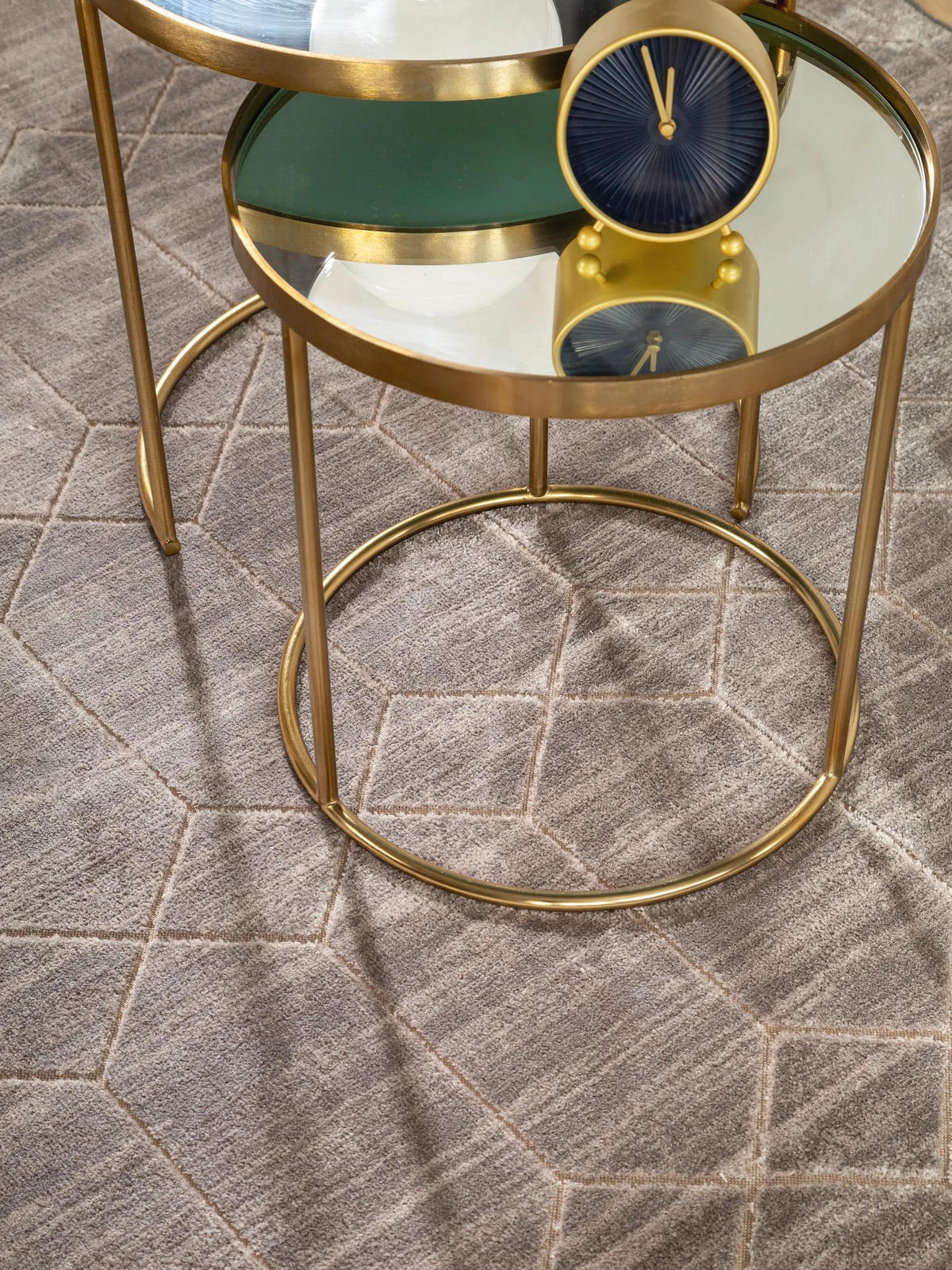 TEPPICH Daisy Grau 66x110 cm - Grau, Textil (66/110cm) - benuta