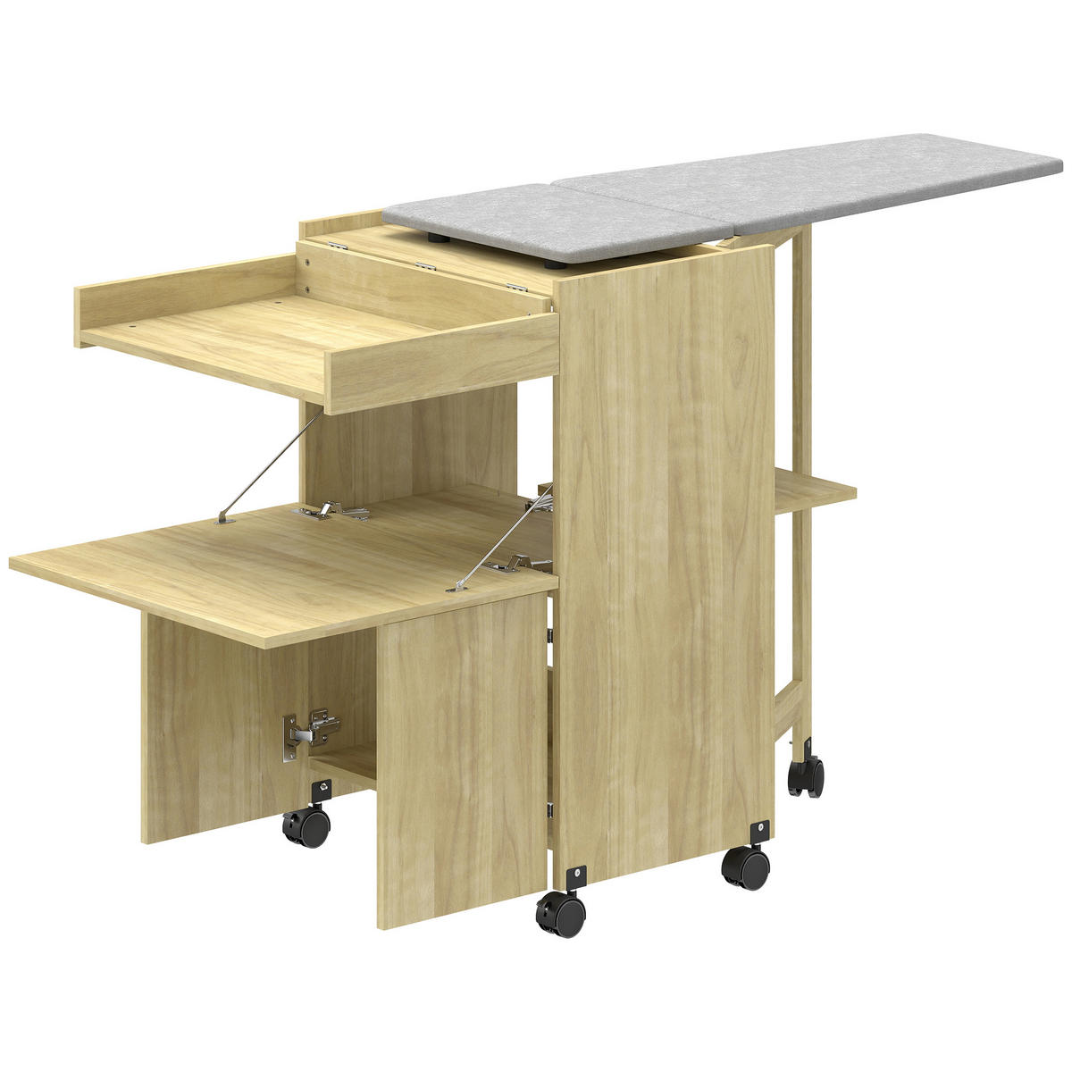 BÜGELBRETTSCHRANK Eukalyptusholzfarben 1 Stück - Eukalyptusholzfarben, Holzwerkstoff (55/87/154cm) - GiPP