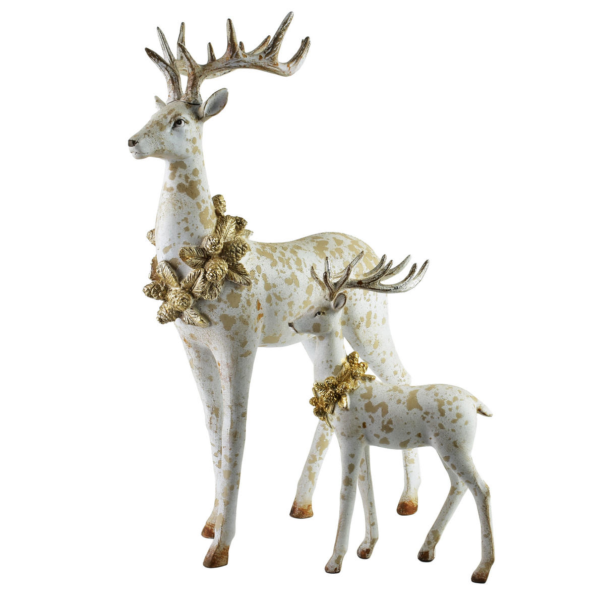 DEKOFIGUR Santa Lila Weiß 18x8,5x28 cm Kunststoff - Weiß, Kunststoff (8.5/28/18cm) - Mondex