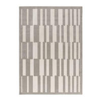 WEBTEPPICH Grau / Weiß Baresa 160/230 cm - Weiß/Grau, Naturmaterialien/Textil (160/230cm) - Atticgo