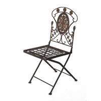 GARTENSTUHL Avis Metall Braun 1840 - Braun, Metall (39/90/39cm) - DanDiBo