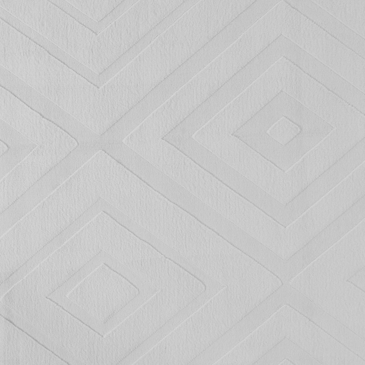 TEPPICH Hellgrau 160/160 cm Borah - Hellgrau/Grau, Textil (160/160cm) - Beliani