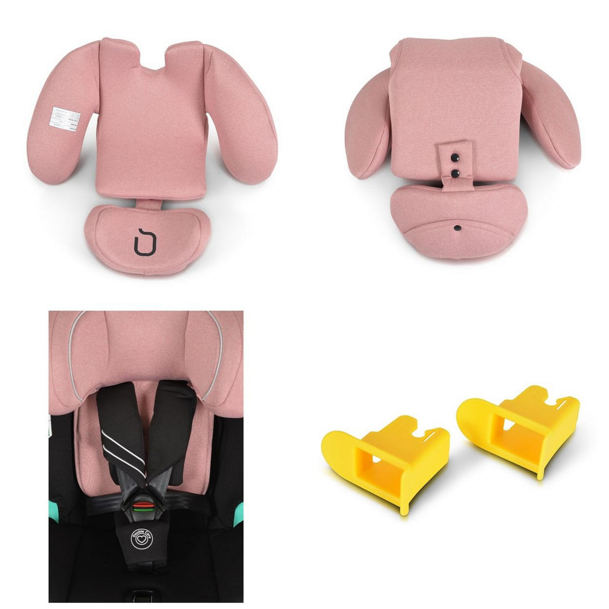 KINDERSITZ i-Size Quill rosa (40-150cm) Gruppe 0/1/2/3, Isofix, 360° drehbar - Rosa, Kunststoff (45/69/53cm) - Cangaroo