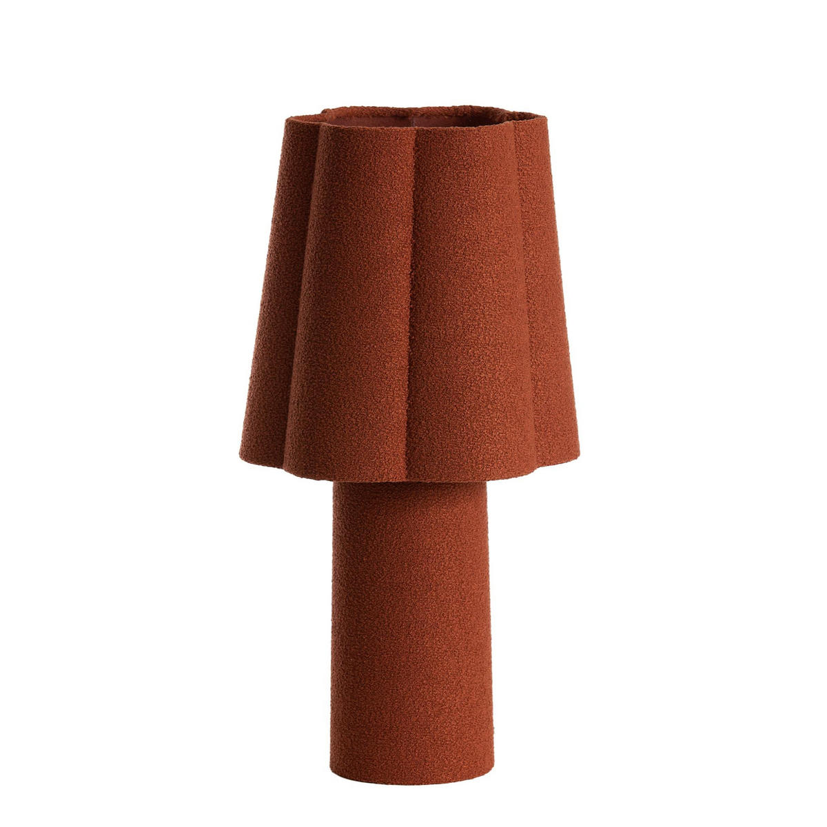 TISCHLAMPE Musaby Orange 25/25/50 cm - Orange, Textil (25/25/50cm) - Light & Living