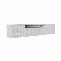 TV-SCHRANK Cali 200 cm, dreitürig, weiß - Weiß, Kunststoff (200/40/41cm) - Margaret Hadas24