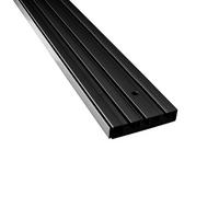VORHANGSCHIENE SH, 3-läufig, 400 cm, schwarz - Schwarz, Kunststoff (8.7/1.7/400cm) - SN Deco