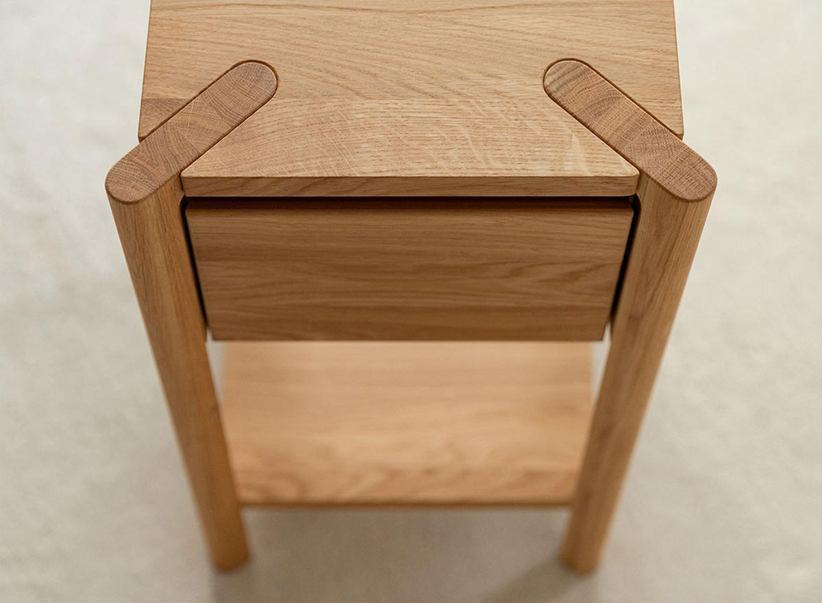 BEISTELLTISCH Campi Eiche Natur 33 / 33 / 90cm - Eichefarben, Holz (33/33/90cm) - Feldmann-Wohnen