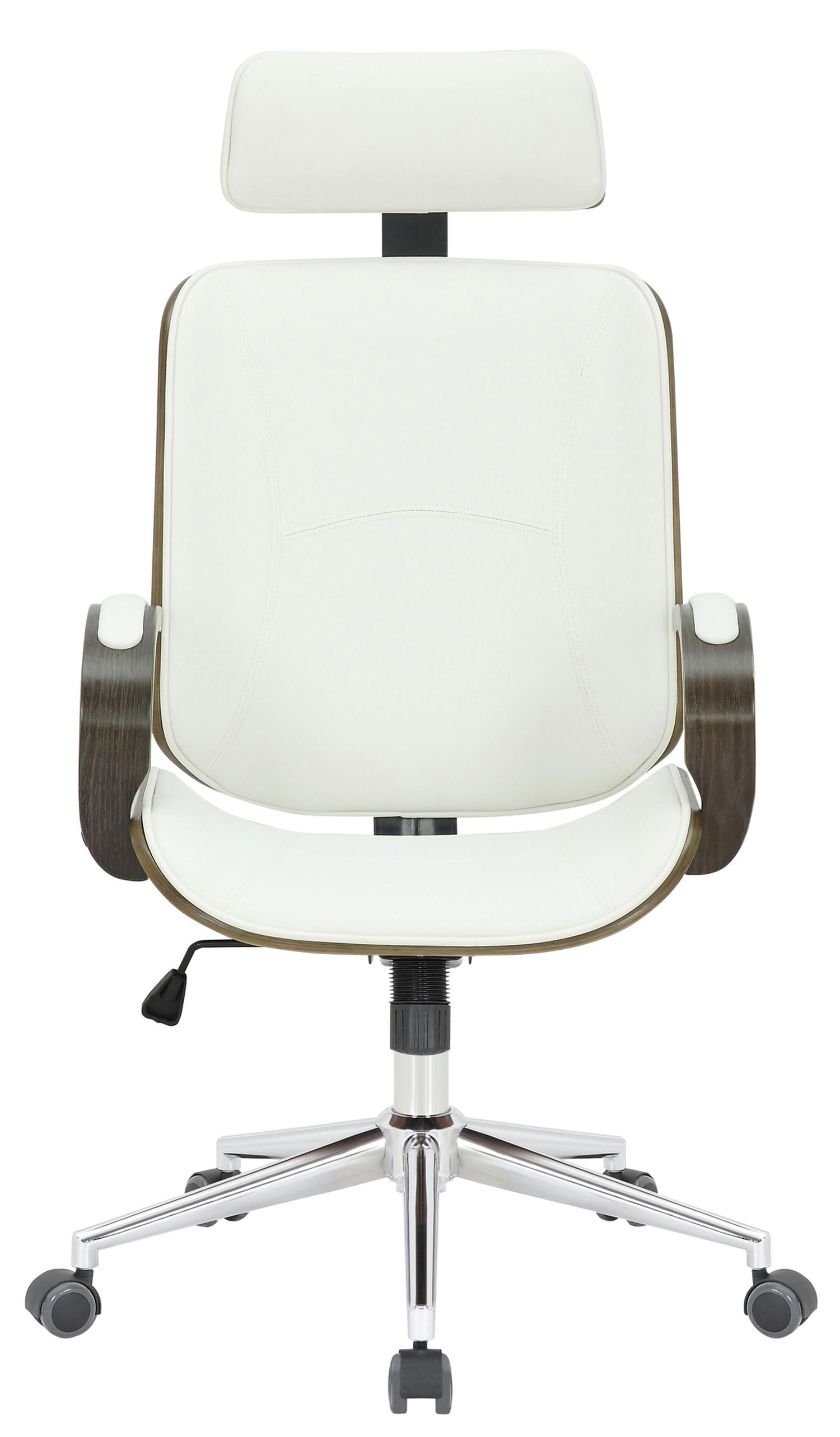 BÜROSTUHL Daytona, Grau Weiß/Grau - Weiß/Grau, Textil/Metall (70/125/70cm) - TPFLiving