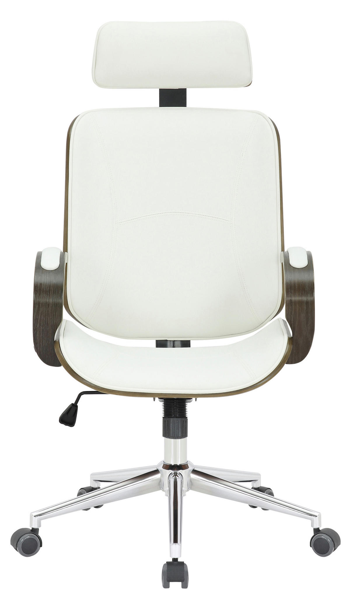 BÜROSTUHL Daytona, Grau Weiß/Grau - Weiß/Grau, Textil/Metall (70/125/70cm) - TPFLiving