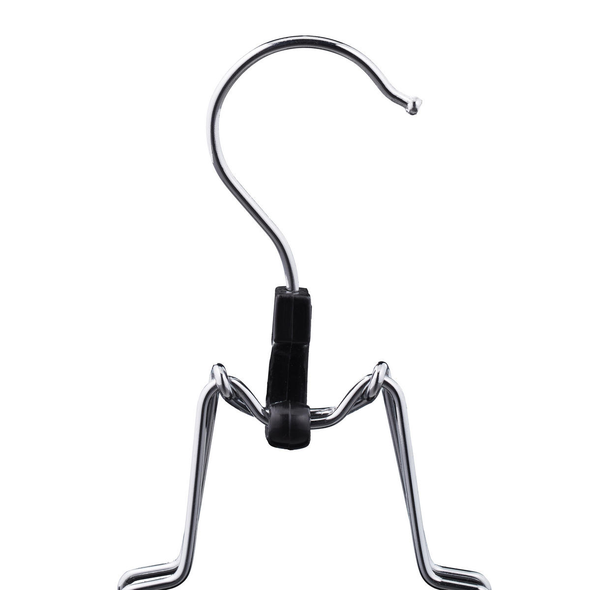 5XOBEŠALNIKI - črna, kovina/tekstil (25/16.5/2.5cm) - Relaxdays