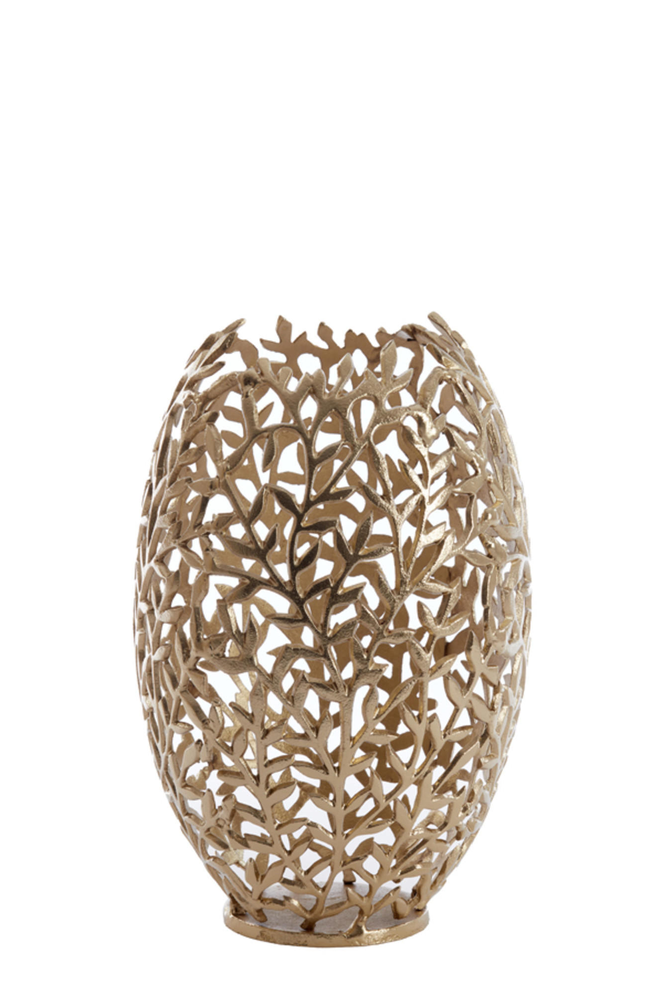 WINDLICHT Famaro Gold Ø25/39 cm - Goldfarben, Metall (25/39/25cm) - Light & Living