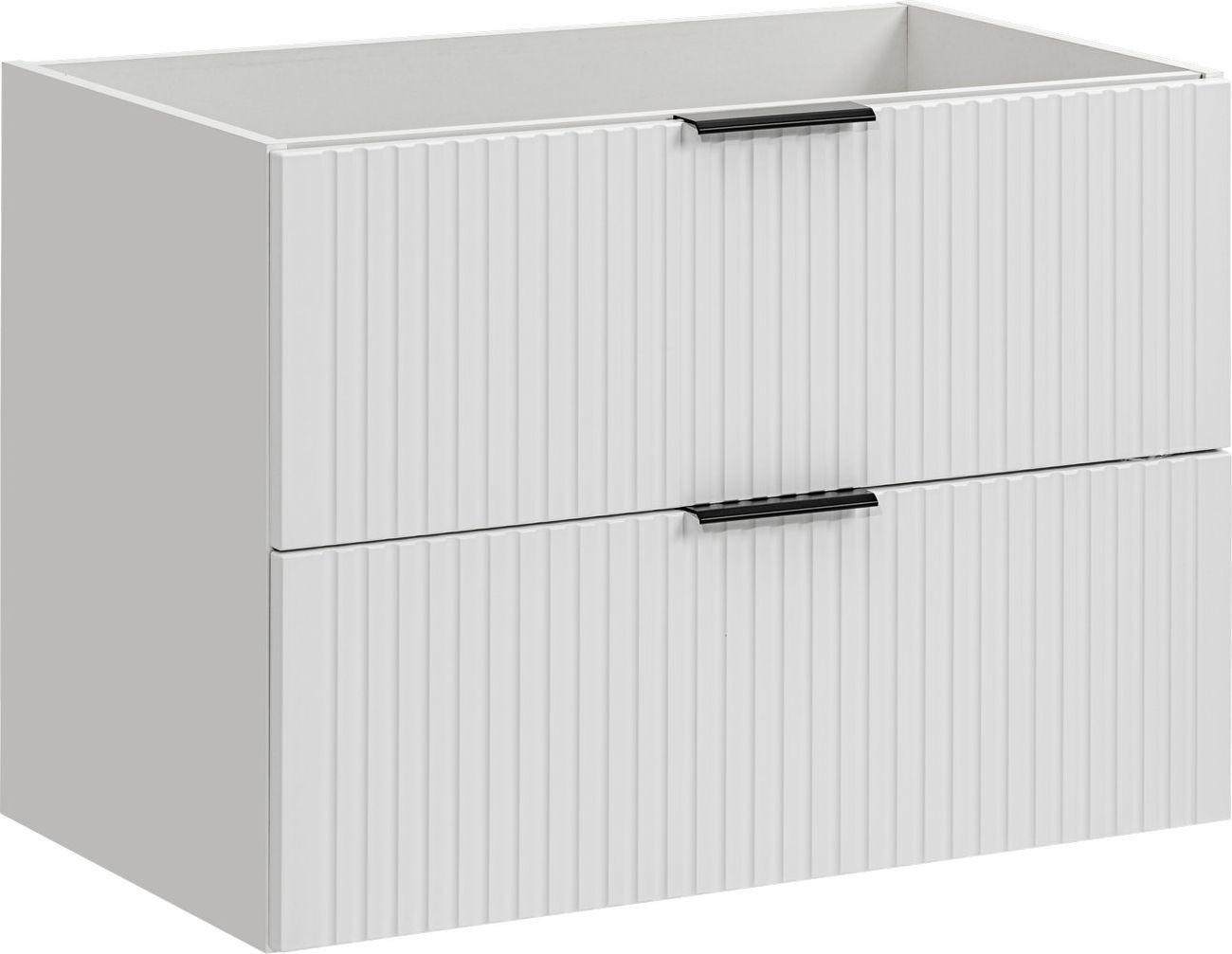 WFL Group Waschbeckenunterschrank Weiß 80x57x46 cm