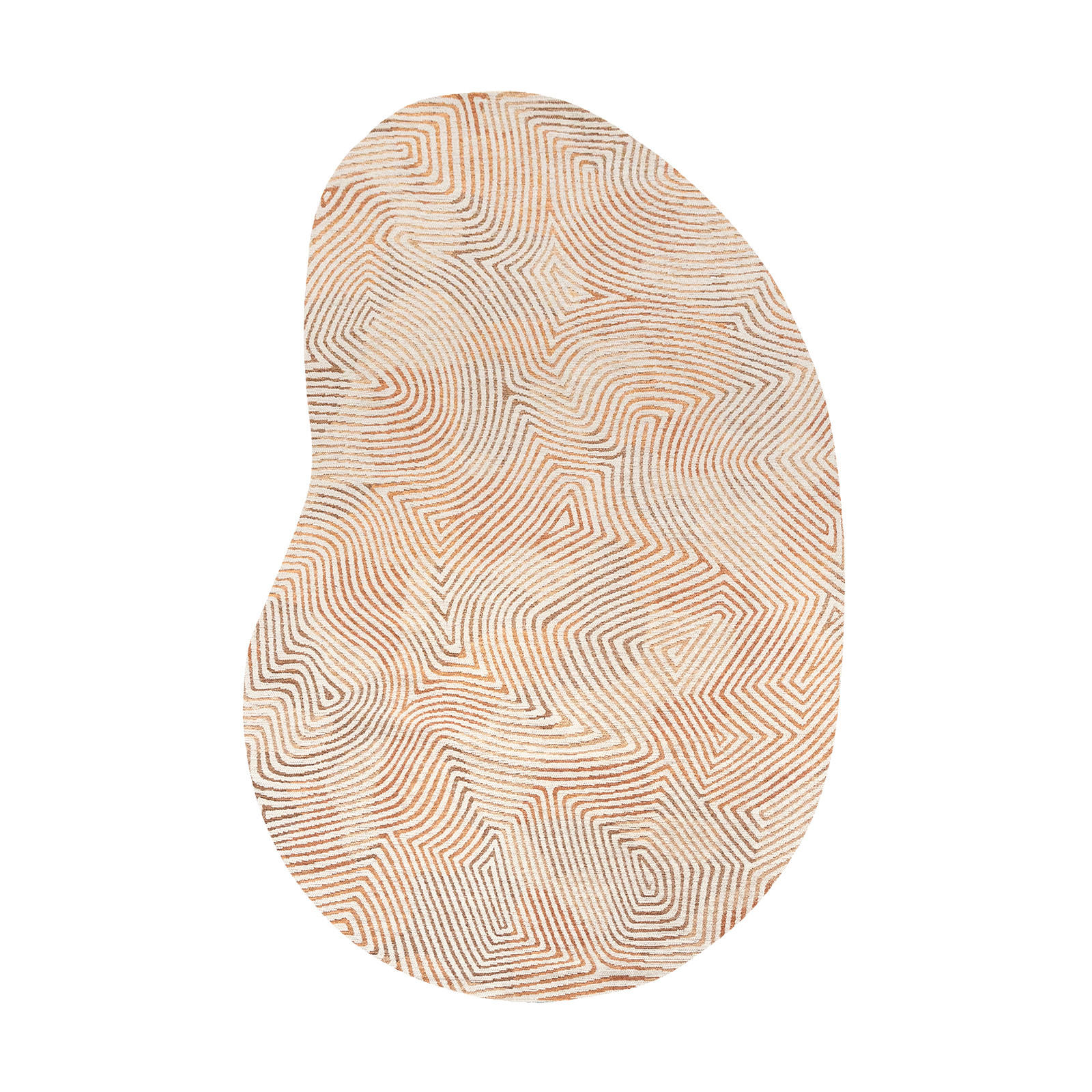 TEPPICH Indian Sand Meditation Coral 235/340 cm - Rot, Kunststoff/Textil (235/340cm) - Louis De Poortere