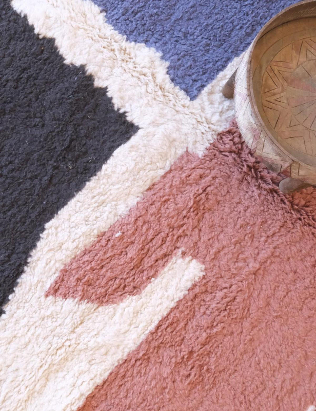 BERBERTEPPICH grafisch Wolle 246x 348 cm - Multicolor, Naturmaterialien (246/348cm) - AFK Living