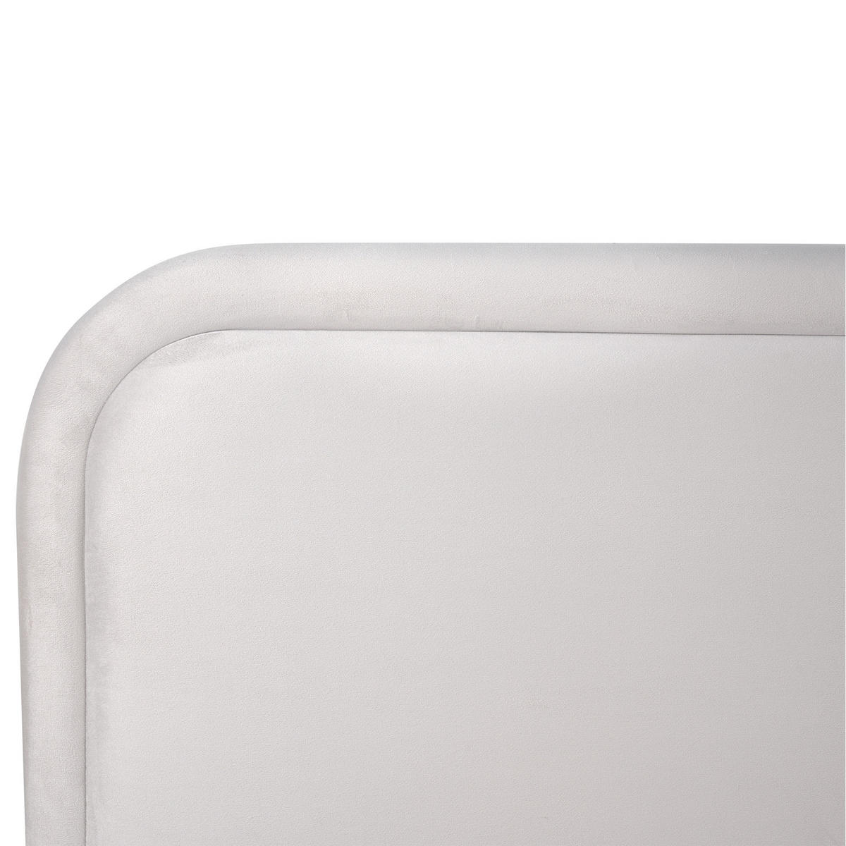 BETT mit Lattenrost 140/200 cm Hellgrau Suzette - Hellgrau, Textil (140/200cm) - Beliani