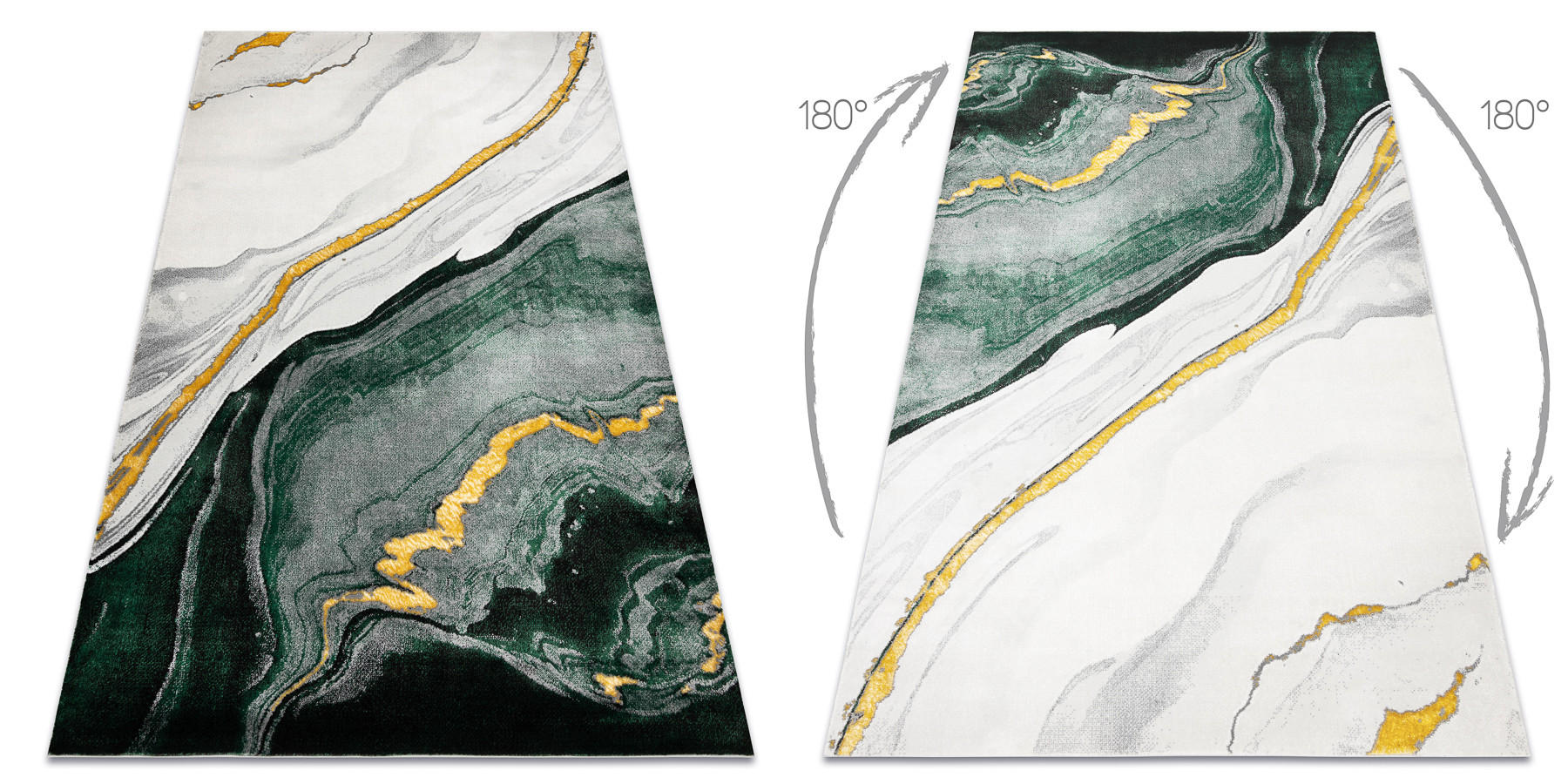 TEPPICH Emerald 140/190 cm - Pastellgrün, Textil (140/190cm) - rugsX