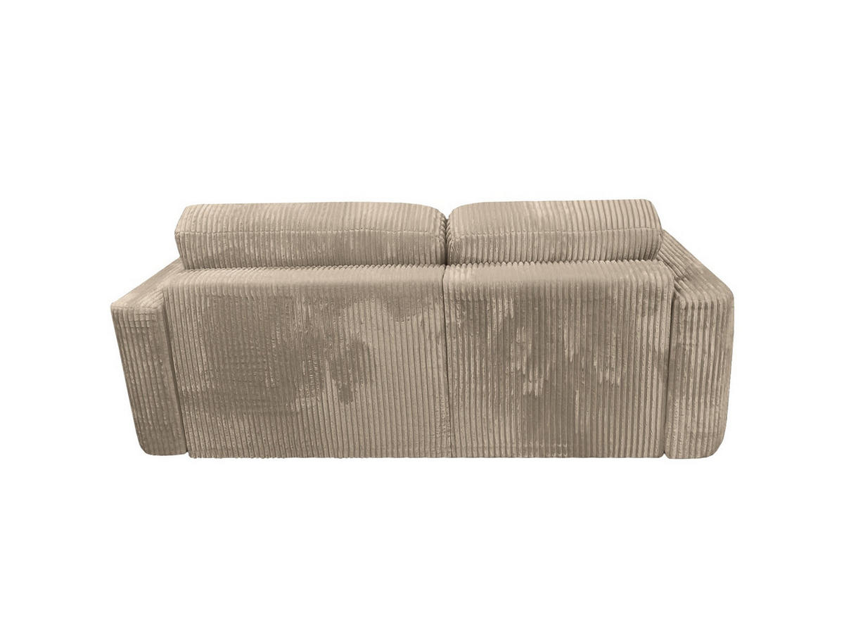 ECKSOFA Luna L links Beige aus Cord - Beige, Textil (271/195cm) - KS Home Concept