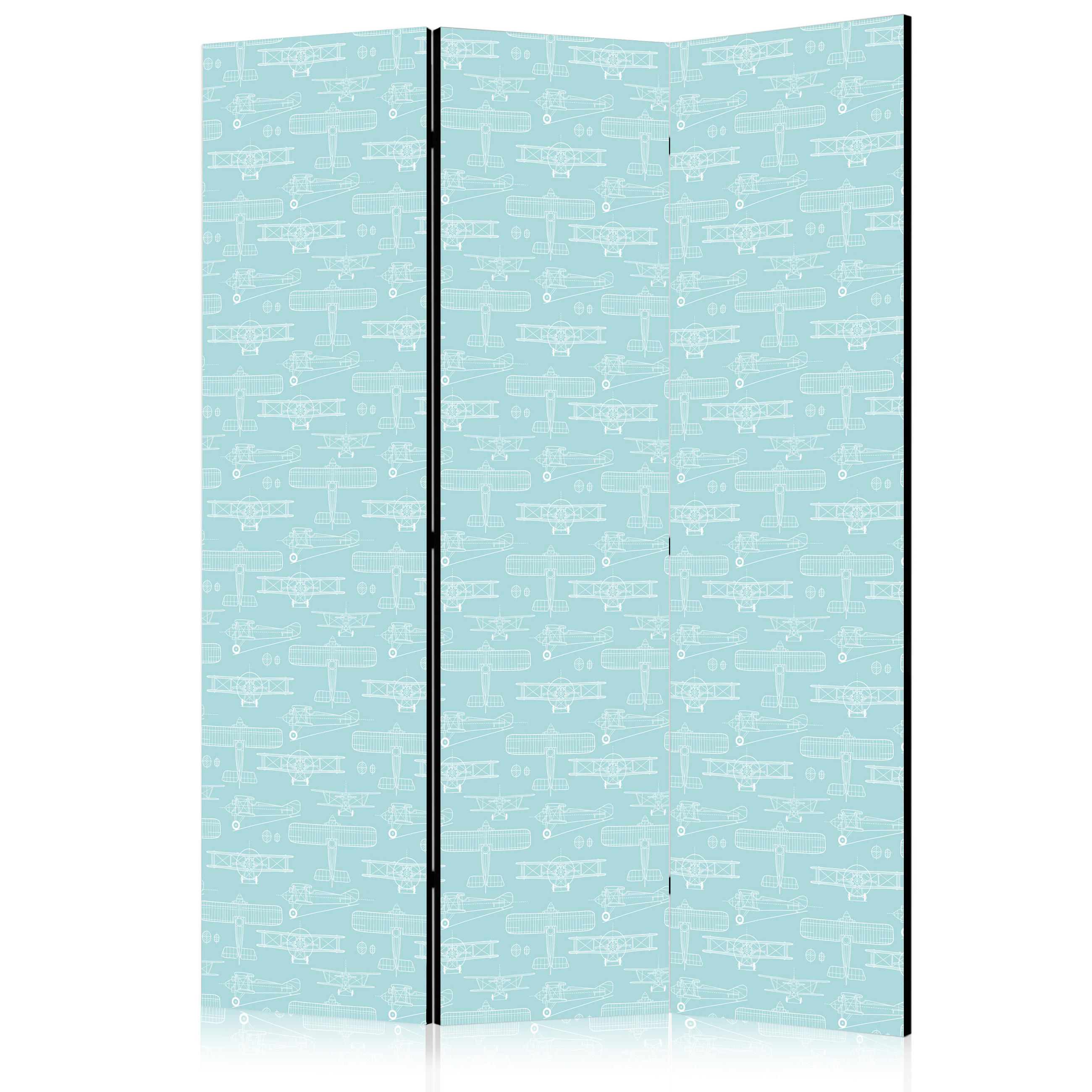 Muralo Paravent Blau 135x172x3 cm