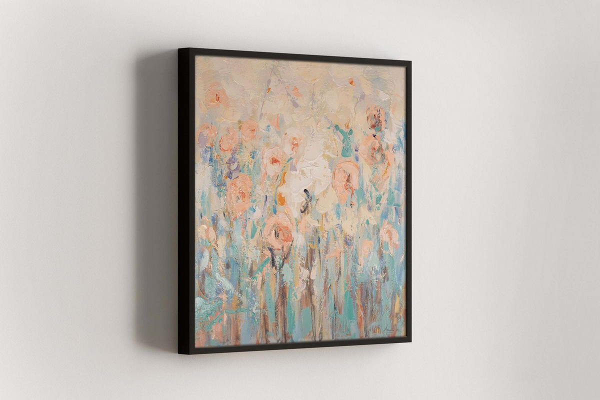 ACRYLBILD HANDGEMALT 90/90 cm - Multicolor, Holz/Textil (90/90cm) - KUNSTLOFT