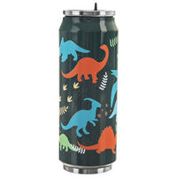THERMOBECHER Dose Dinosaurier 500 ml Grün - Grün, Metall (0.5L) - Orion 