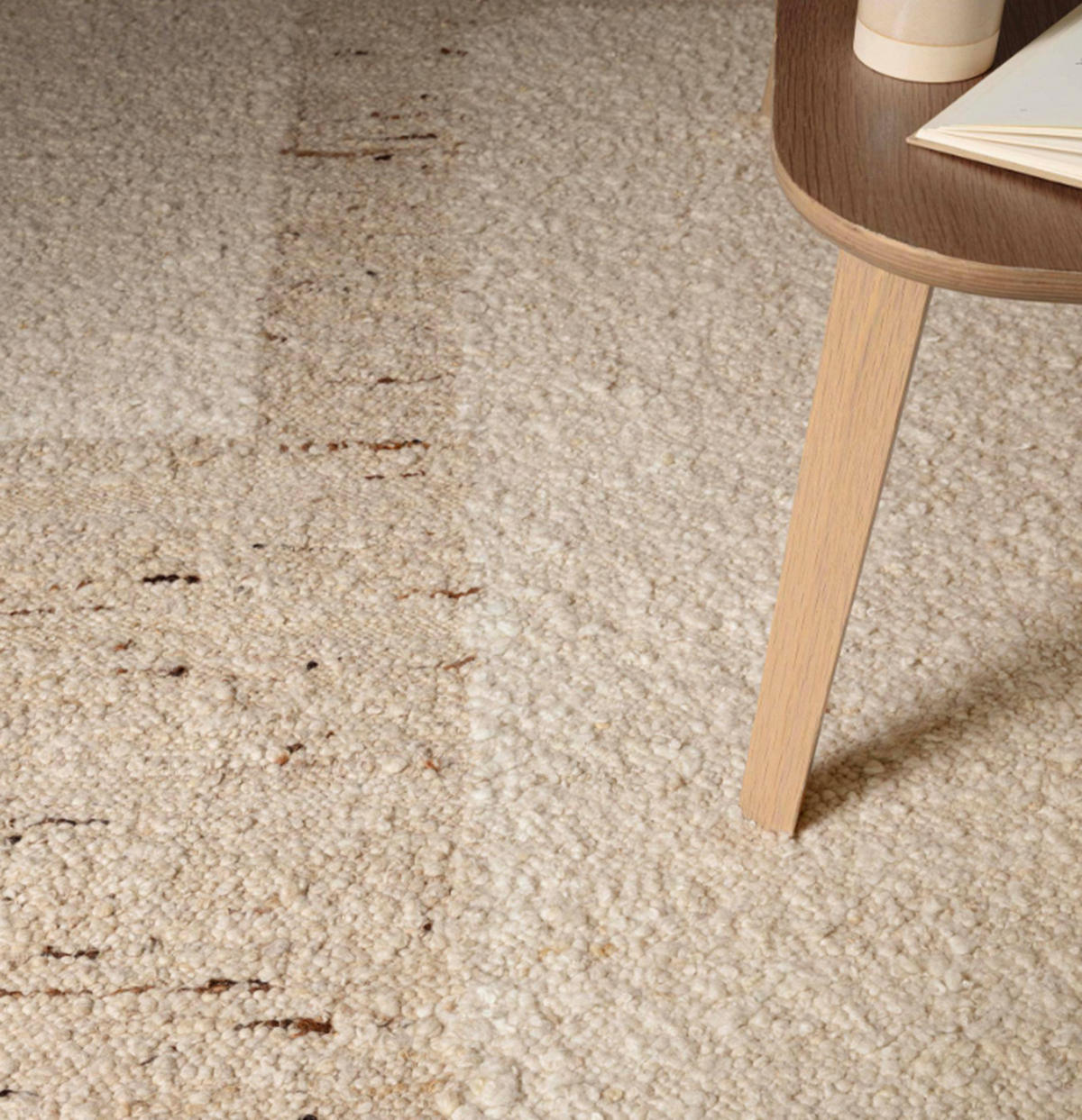 TEPPICH Wohn-/Schlafzimmer Flachgewebe RADDEL Beige 120x170 cm - Beige, Naturmaterialien (120/170cm) - Novatrend