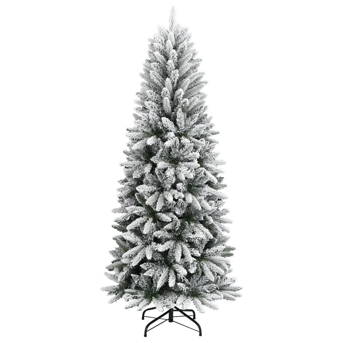 WEIHNACHTSBAUM Künstlicher Beschneit 180 Cm Pvc&Pe - Weiß, Kunststoff (180cm) - vidaXL