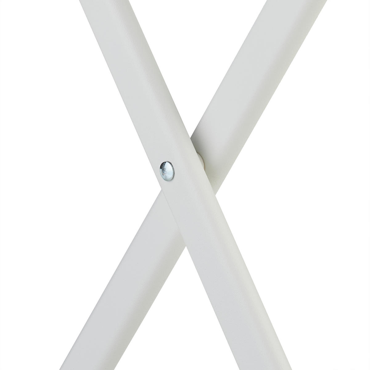 KLAPPTISCH - Weiß, Kunststoff/Metall (62/62/73cm) - Relaxdays