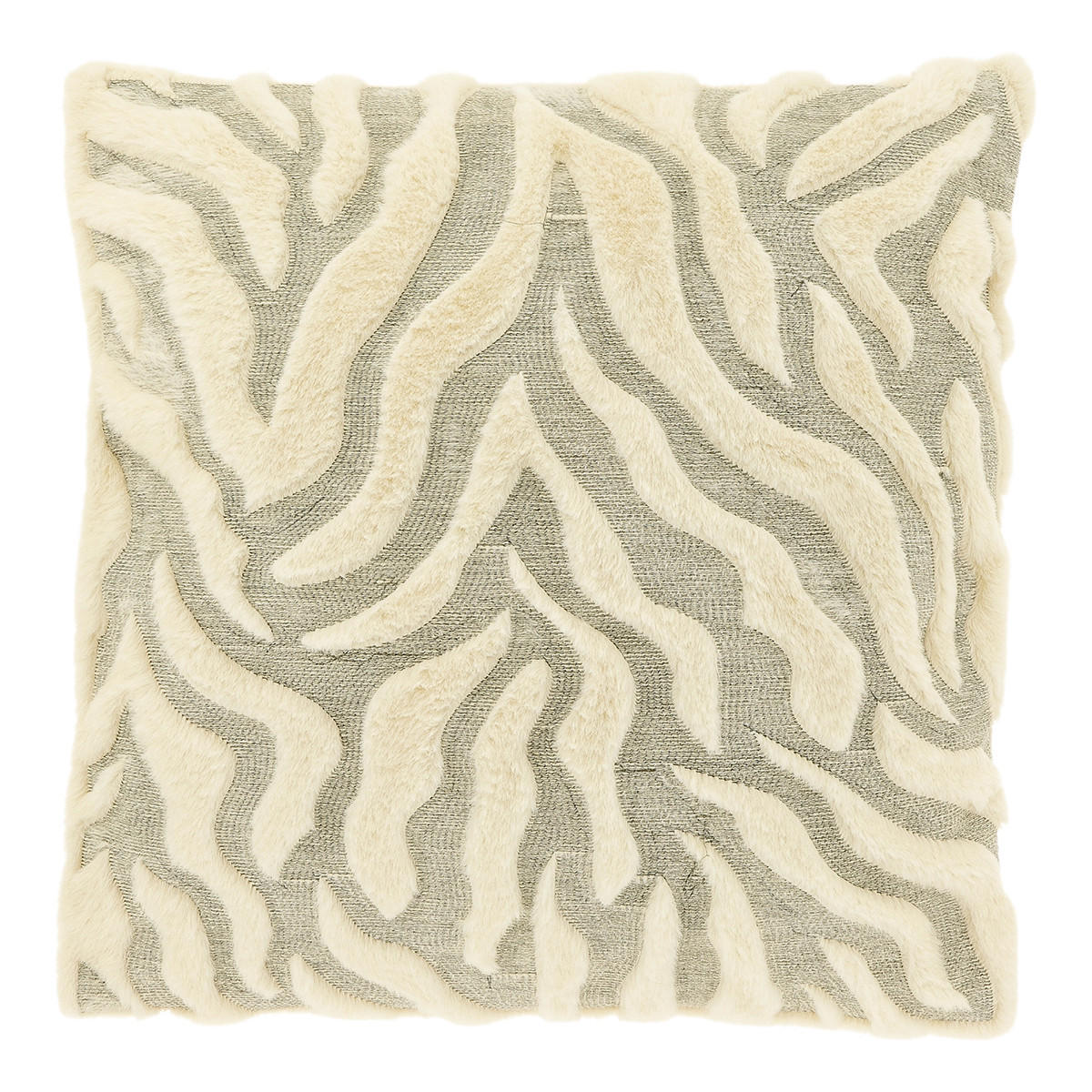 DEKOKISSEN Fenna Weiß 45/45/8 cm - Weiß, Textil (45/45cm) - Unique Living