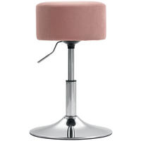 BARHOCKER, 360° Drehbar, Rosa - Rosa, Kunststoff (38/66/38cm) - HOMCOM