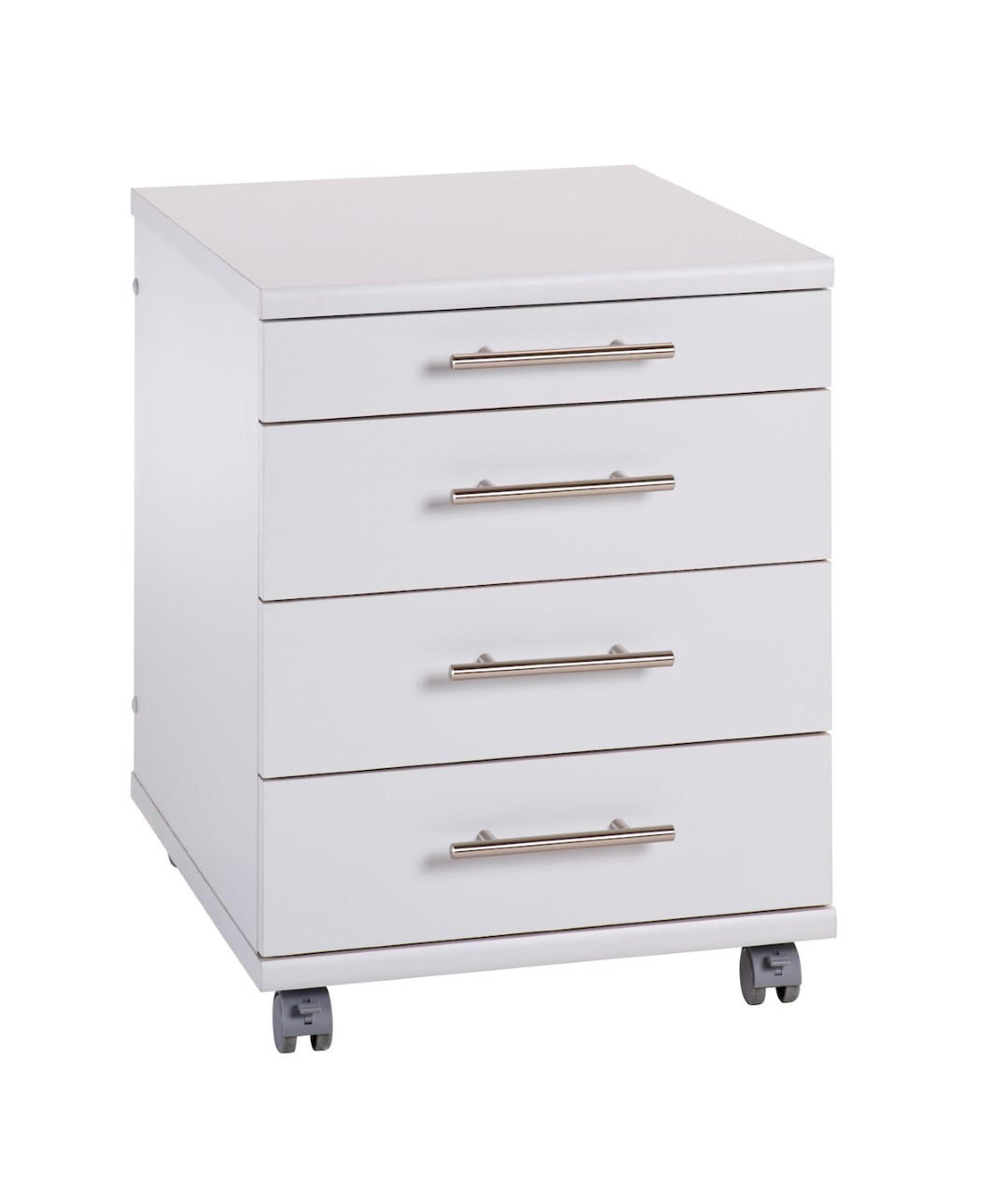 ROLLCONTAINER Eagle 57x42x50 cm 4 Schubladen Lichtgrau - Grau, Holz (42/57/50cm) - PROREGAL