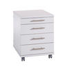 ROLLCONTAINER Eagle 57x42x50 cm 4 Schubladen Lichtgrau - Grau, Holz (42/57/50cm) - PROREGAL