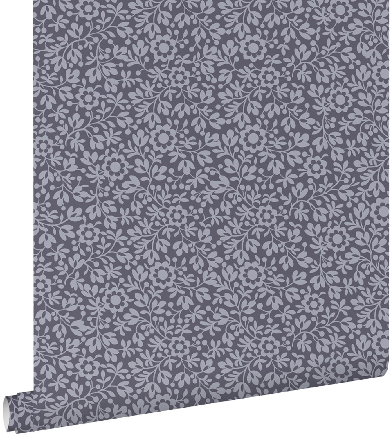 TAPETE Blumen 50 x 900 cm - Blau, Papier (50/900cm) - ESTAhome