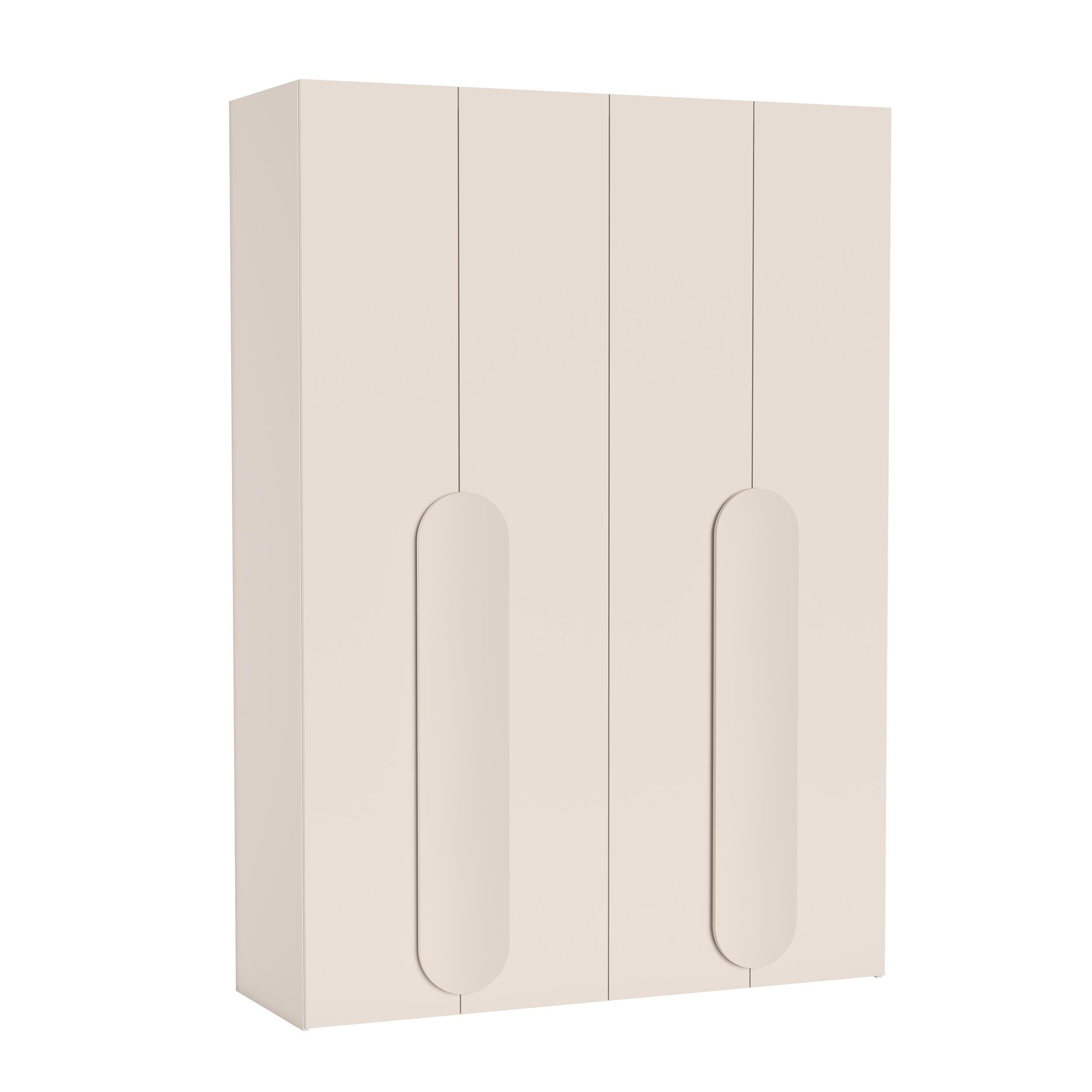 FALTTÜRENSCHRANK Omodeo 170 cm breit in Kaschmir – mit WingLine-Falttüren - Beige, Holzwerkstoff (170/240/58cm) - AX Living
