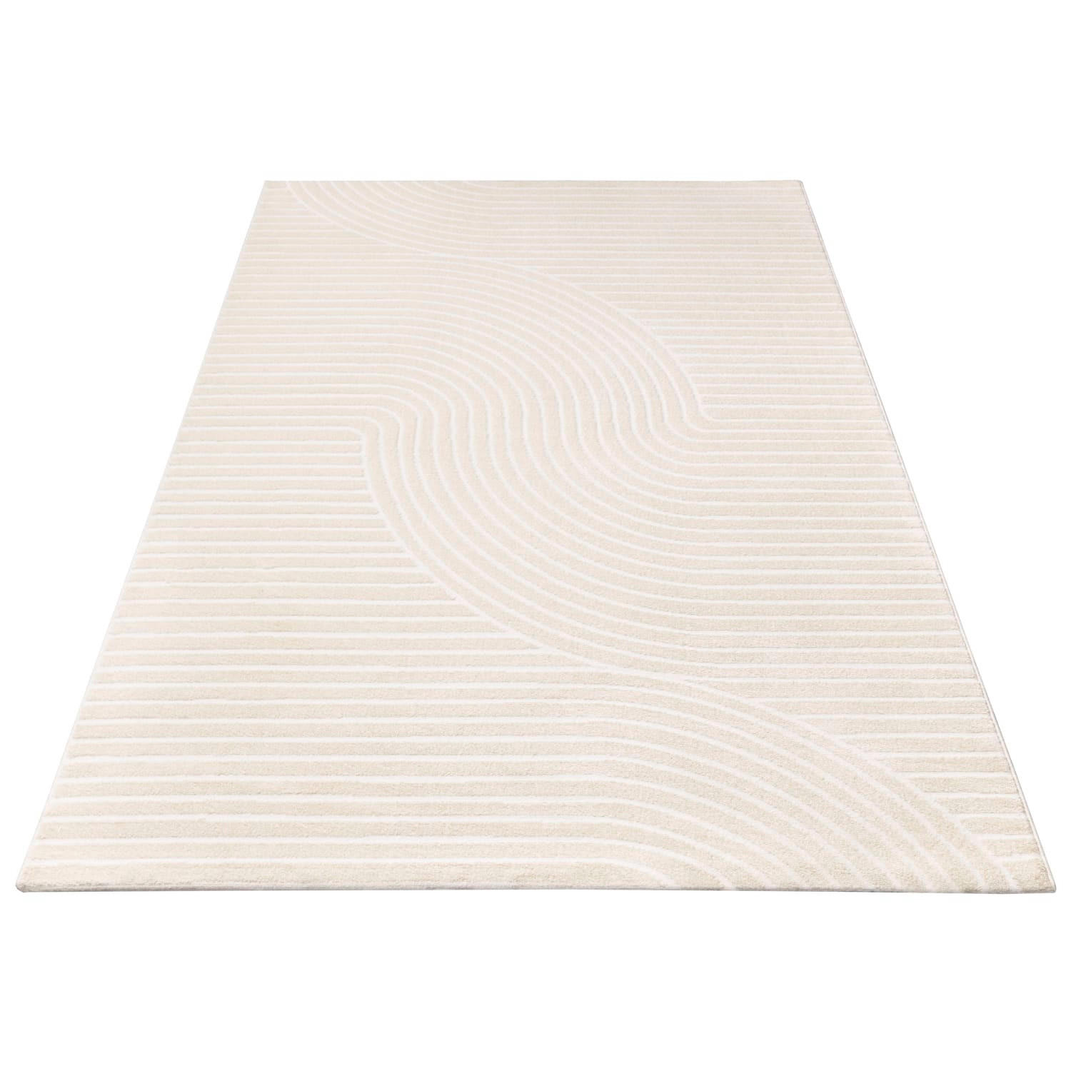 KURZFLORTEPPICH 80/150 cm Luzern 651 - Creme, Kunststoff (80/150cm) - Paco Home