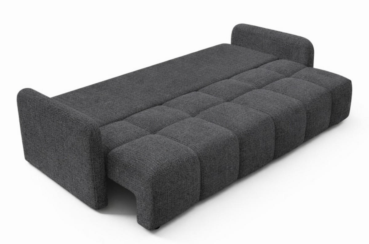 SOFA Cremona KUBI Ausziehbar Mit Bequemem Sitz 97 cm - Schwarz, Textil (218/90/88cm) - Sepro Meble