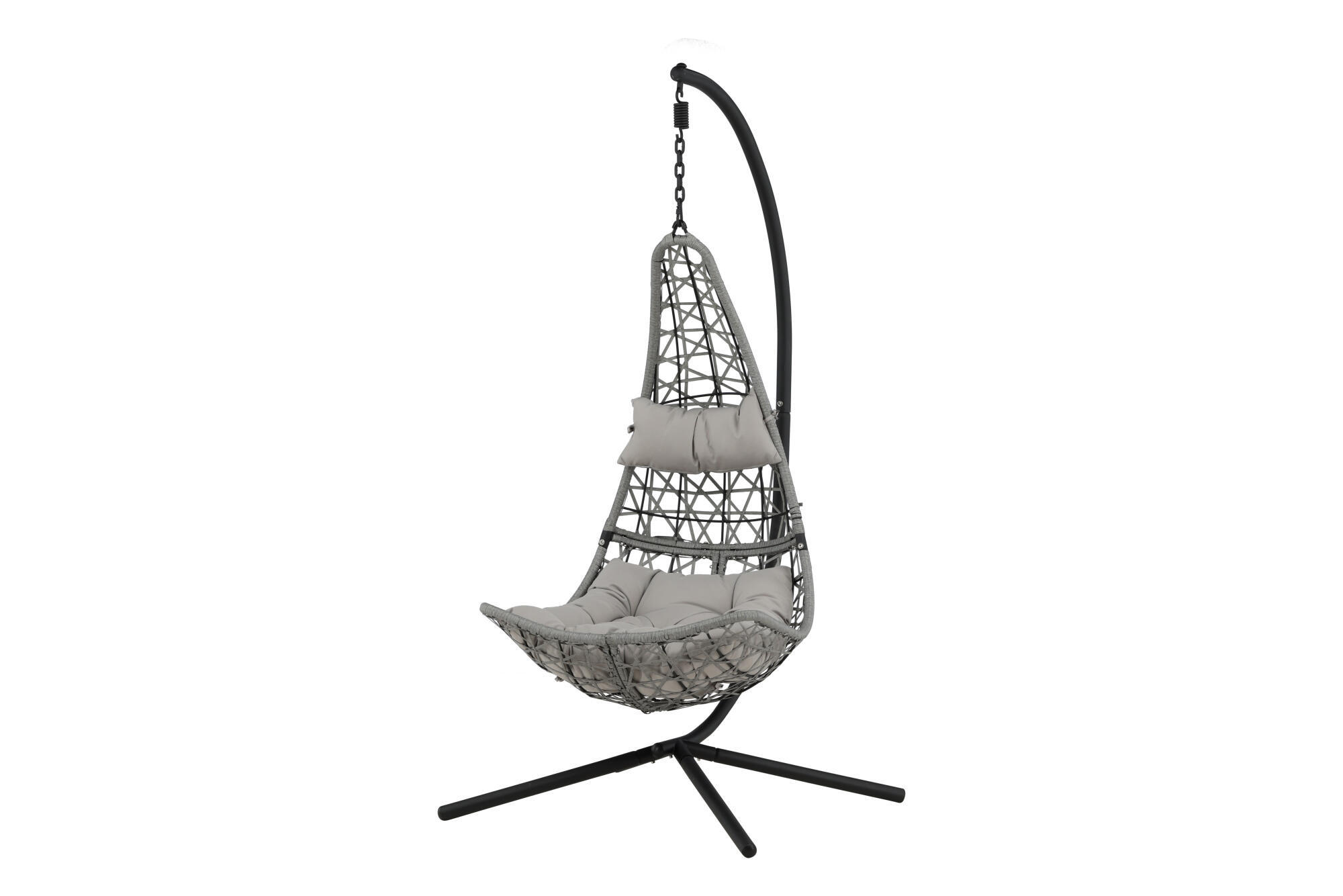 Furnlux Hängesessel Grau 132x205x130 cm