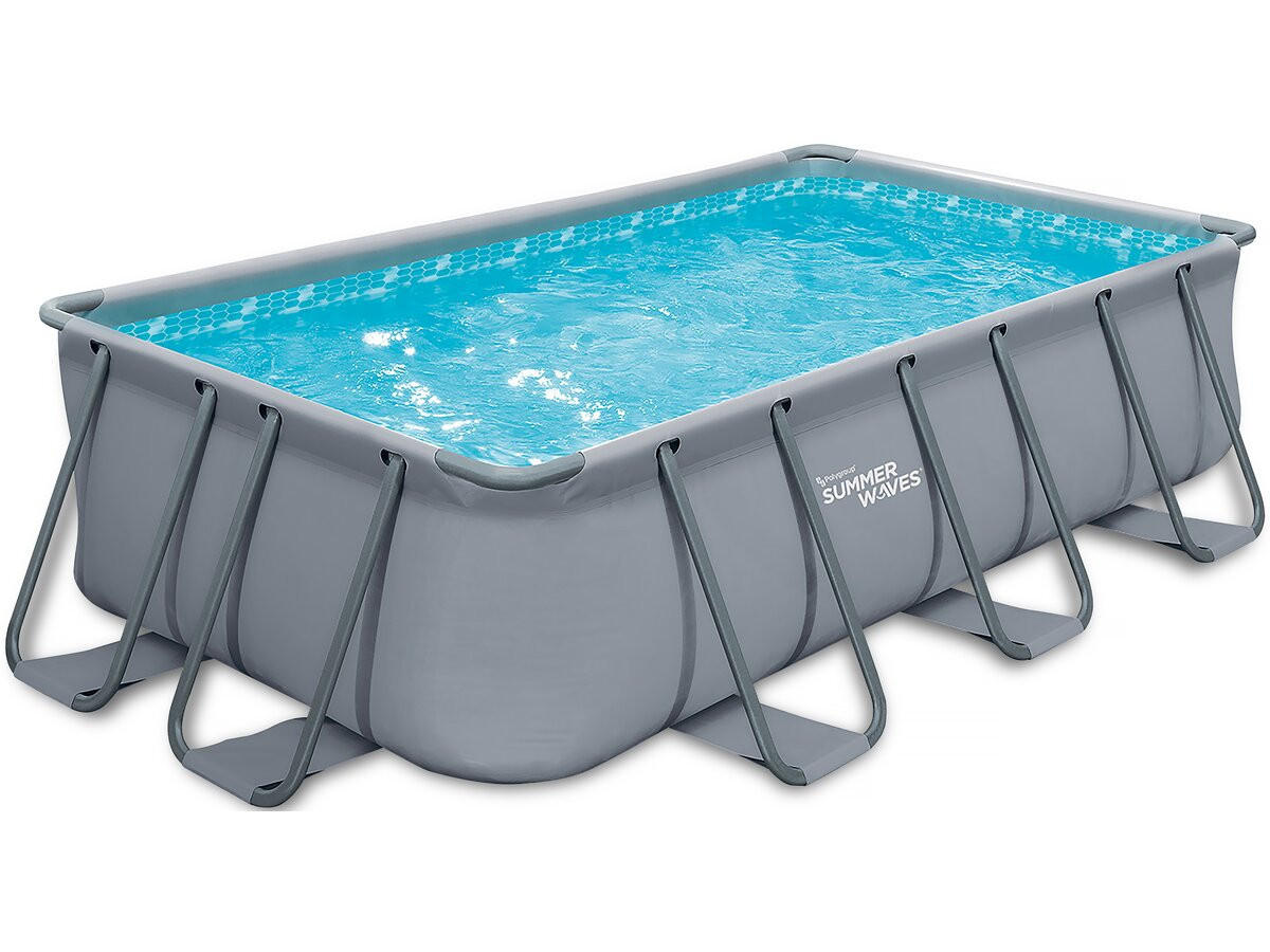 AUFSTELLBECKEN Grau - Grau, Kunststoff (274/132/549cm) - Habitat Garten