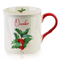 BECHER Mes rot 8.5/10/9 cm Porzellan - Hellrot, Keramik (0.32L) - Mondex