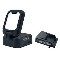 LED-ARBEITSLEUCHTE 180° klappbar 3-stufig dimmbar 1600lm für 18V Makita Akkus - Schwarz, Kunststoff (10.4/8.6/13.8cm) - Northpoint
