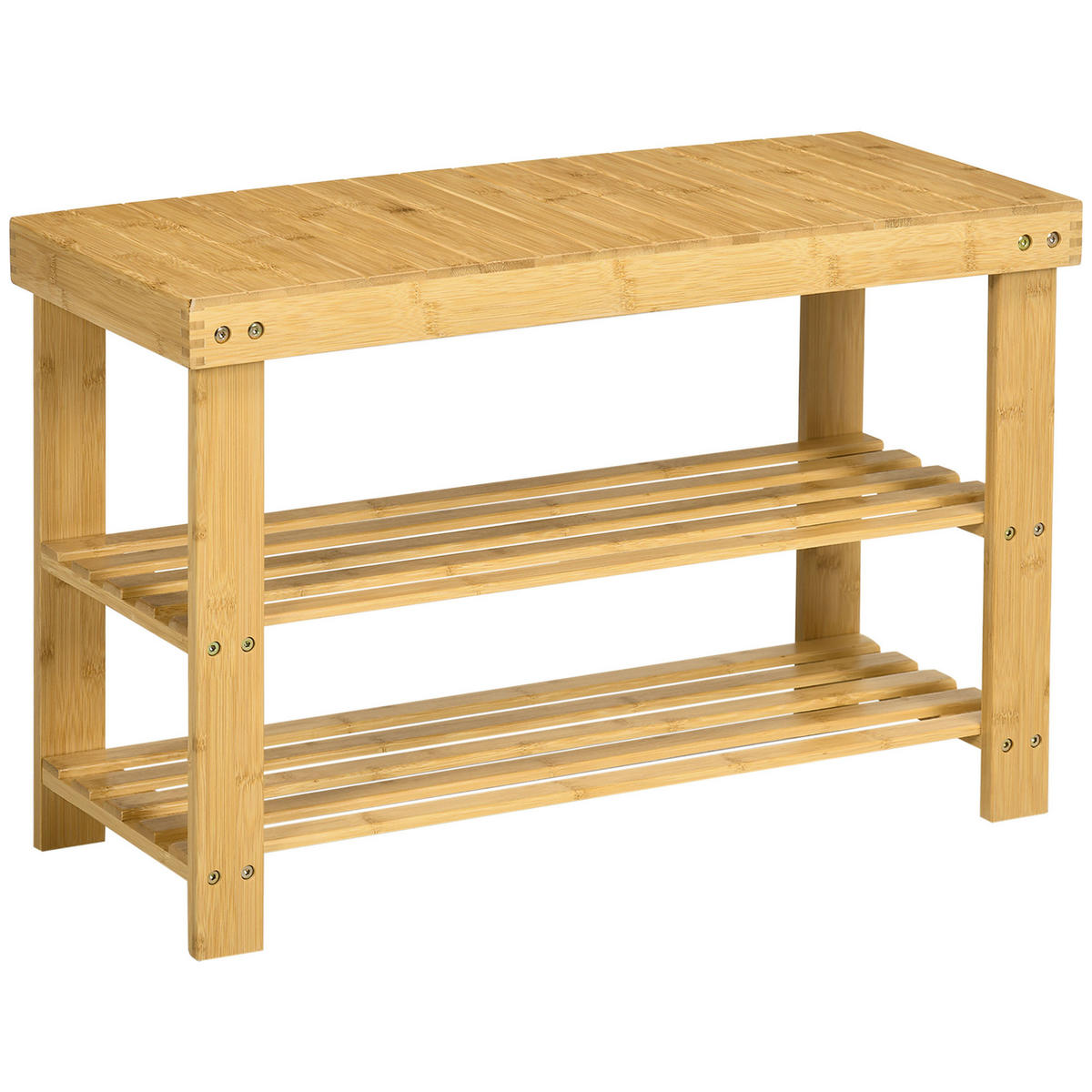 KONSOLENTISCH Holzoptik Bambus 1 Stück - Beige, Kunststoff (70/28/45cm) - GiPP