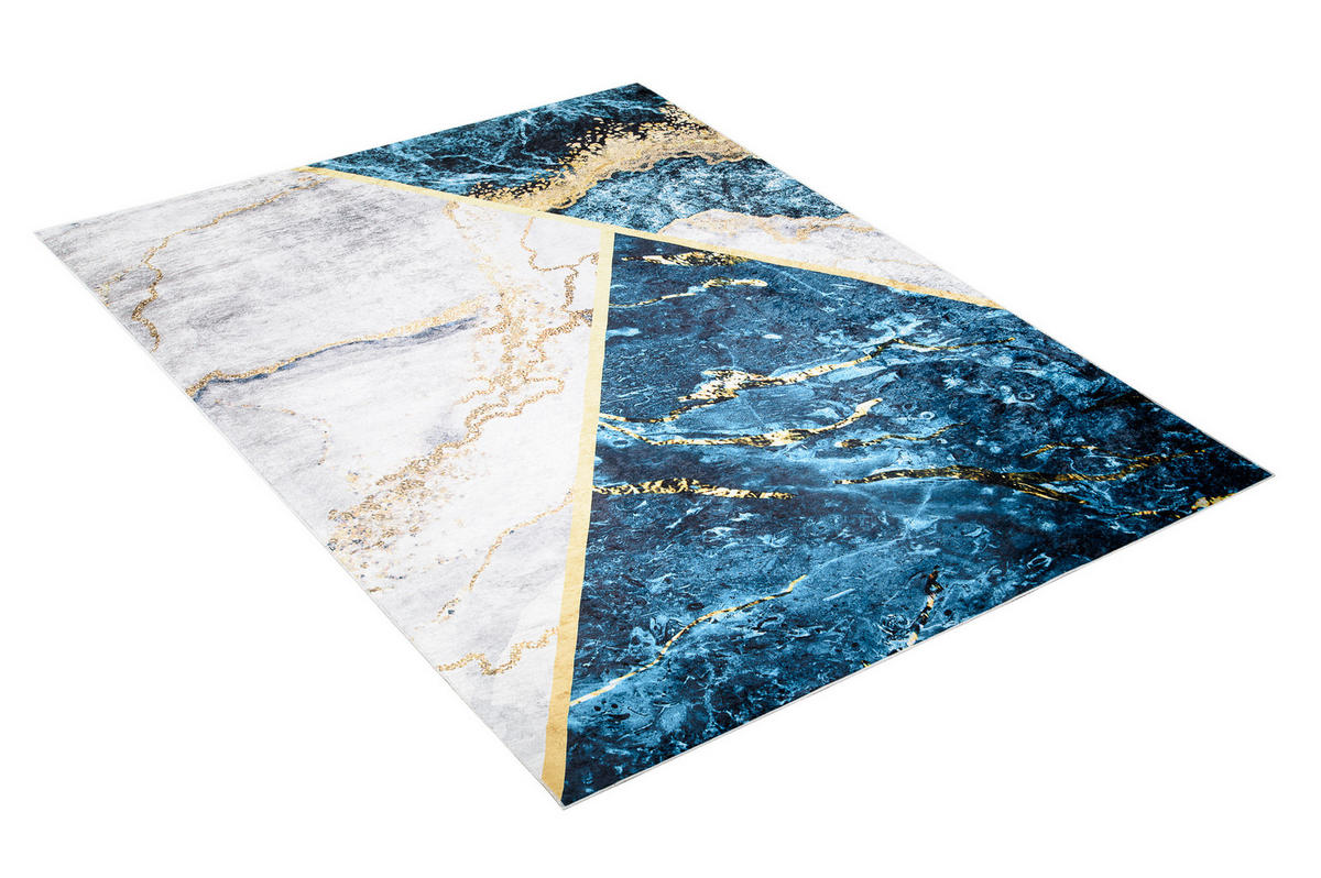 TEPPICH TOSCANA Dunkelblau 80/150 cm - Dunkelblau, Textil (80/150cm) - Tapiso