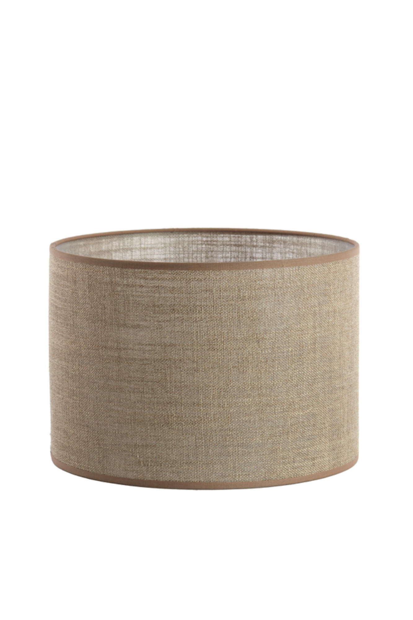 LAMPENSCHIRM Caden Braun Ø30/21 cm - Braun, Textil (30/30/21cm) - Light & Living