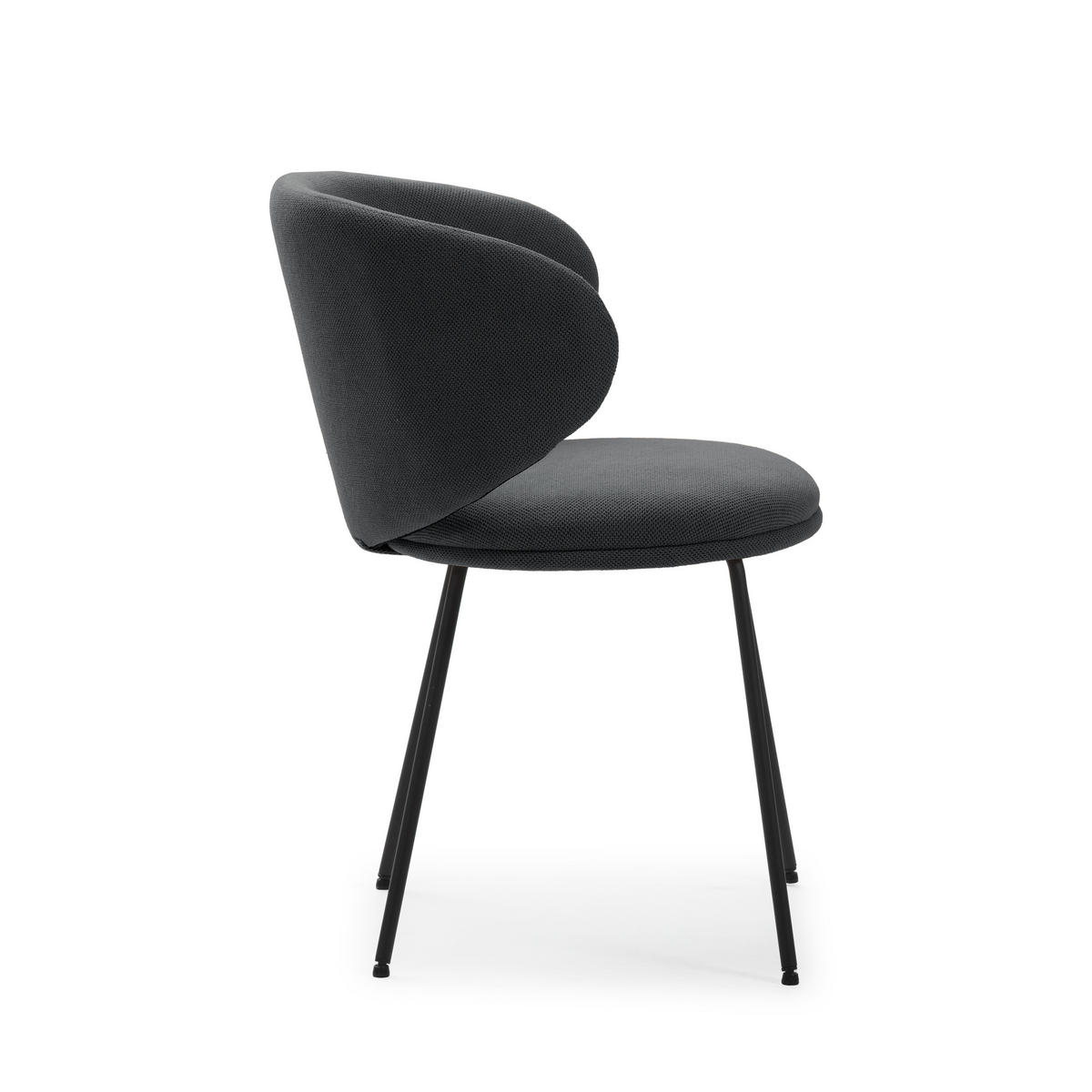 ESSZIMMERSTUHL Rush Grau 60/58/51 cm 2er-Set - Grau, Textil (58/51/60cm) - Calicosy