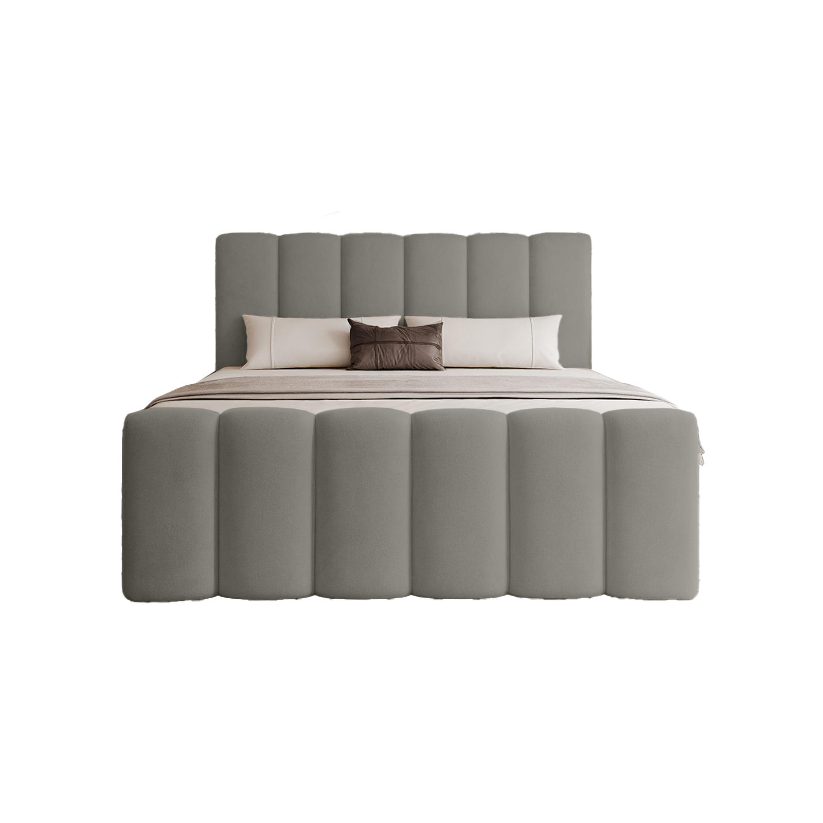 Fedve Boxbett Dunkelgrau 160x200 cm