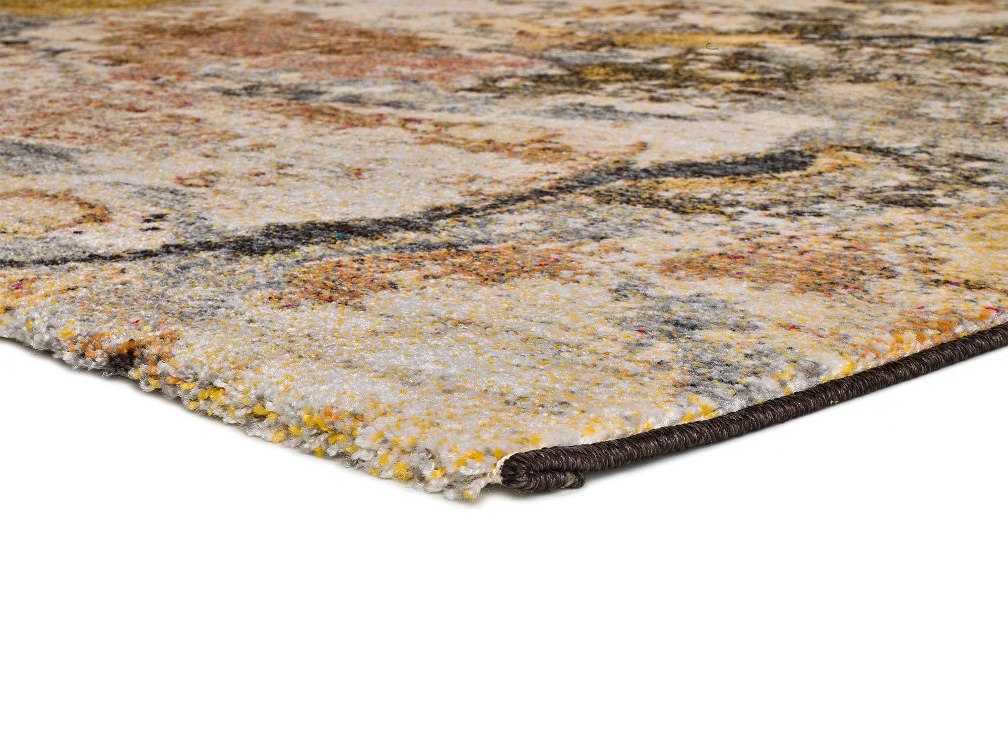 WEBTEPPICH Mehrfarbig Anouk 140/200 cm - Taupe/Gelb, Naturmaterialien/Textil (140/200cm) - Atticgo
