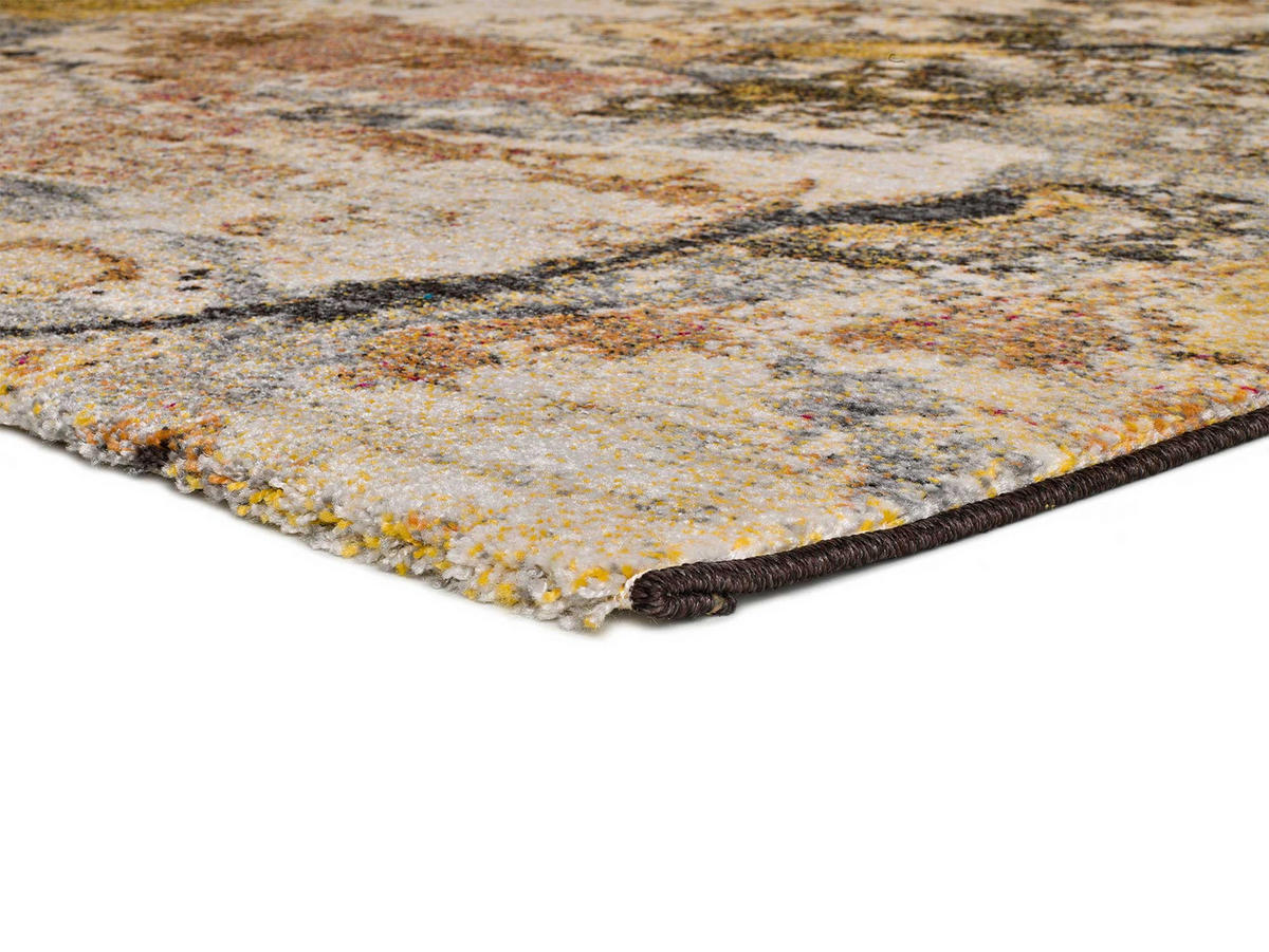 WEBTEPPICH Mehrfarbig Anouk 140/200 cm - Taupe/Gelb, Naturmaterialien/Textil (140/200cm) - Atticgo